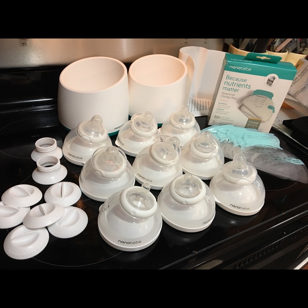 EUC NanoBebe Starter Set with extra bottles
